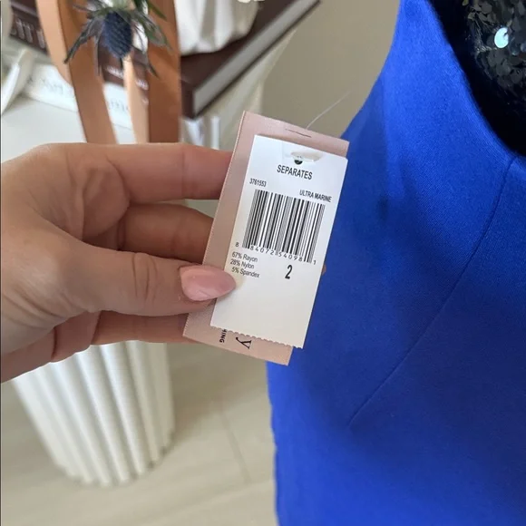 Philosophy Royal Blue Pencil Skirt - Picture 7 of 7